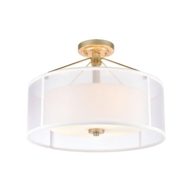 Diffusion 3 Light 18 Inch Wide Semi Flush Mount by ELK Home 57034/3