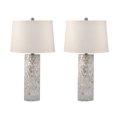 Mother of Pearl Mother of Pearl 2 Light Table Lamp (Set of 2) by ELK Home - 812/S2