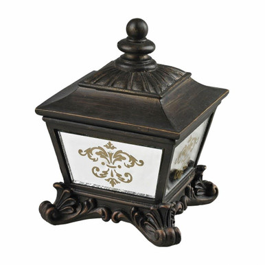 Box 5 Inch Box with Damask Printed Mirror by Elk Home - 87-8003