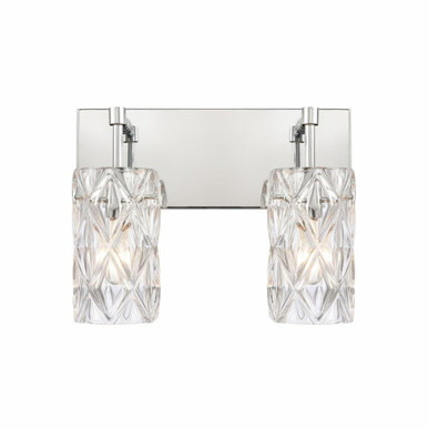 Formade Crystal 2 Light Linear Vanity Light by Elk Home - 82191/2
