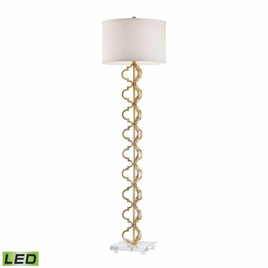 Castile 9W 1 LED Floor Lamp In Glam Style 62 x 17 Inches by ELK Home - D2932-LED