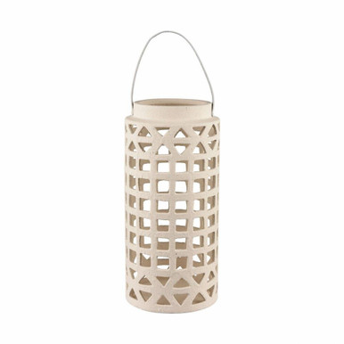 Haney 6.5 Inch Large Lantern Candleholder In Coastal by Elk Home - S0017-10057