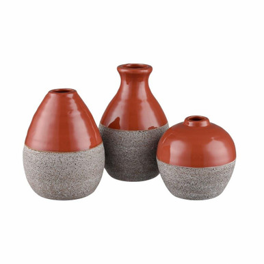 Baer 4 Inch Vase (Set of 3) In Mid by Elk Home - S0017-10084/S3