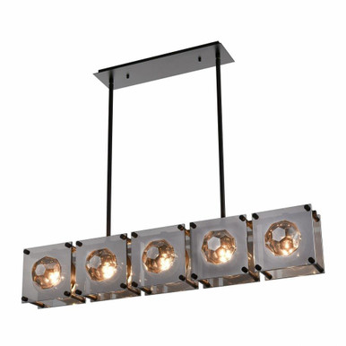 Brilliance 5 Light Linear Chandelier 8 x 43 Inches Wide by ELK Home - D4651