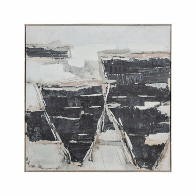 Burgess II 39.5 Inch Abstract Framed Wall Art In Mid by Elk Home - S0056-10630