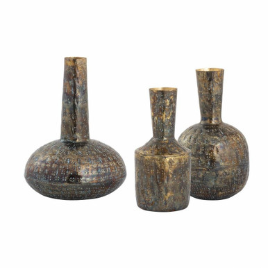 Fowler 6.25 Inch Vase (Set of 3) In Mid by Elk Home - S0807-9776/S3