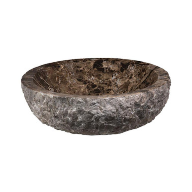 5.5 Inch Round Stone Vessel by Elk Home - MAVE172CDER