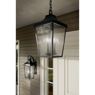 Forestdale 4 Light Small Outdoor Pendant by Kichler - 49740BKT
