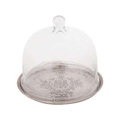 Napa 7.5 Inch Winery Tray with Cloche by Elk Home - TRAY003N