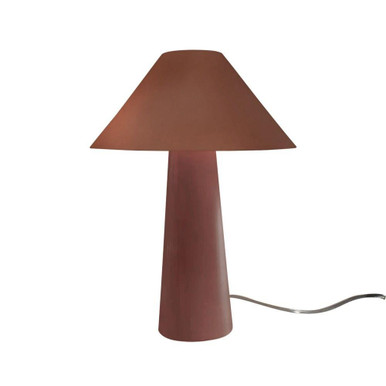 Portable 2 Light Tall Table Lamp 21.5 x 15 Inches by JD CER-2555-CLAY - CER-2555-CLAY