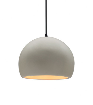Radiance - 1 Light Small Globe Pendant with Black Cord-6 Inches Tall and 7 Inches Wide - CER-6530
