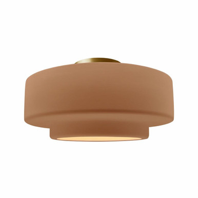 Radiance - 10W 1 LED Large Tier Semi-Flush Mount-8 Inches Tall and 16.5 Inches Wide - CER-6365-LED1