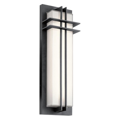 Manhattan 41W 2 LED Light Outdoor Wall Lantern by Kichler - 49298BKTLED