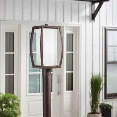 Bowen 1 Light Outdoor Post Mount 18.5 x 9 by Kichler - 49342az