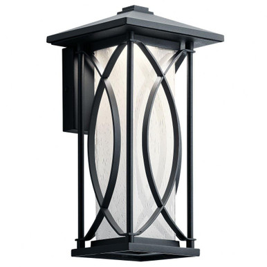 Ashbern 1 LED Light Outdoor Wall Lantern 12.75 Inch Tall by Kichler - 49973BKTLED
