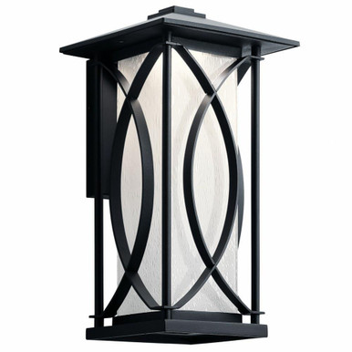 Ashbern 1 LED Light Outdoor Wall Lantern 15 Inch Tall by Kichler - 49974BKTLED
