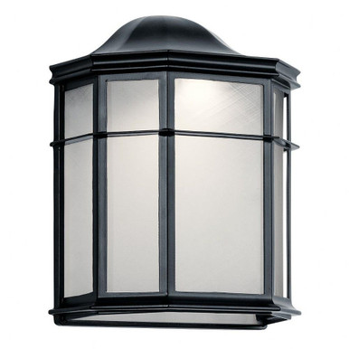Kent 7.5W 1 LED Outdoor Wall Lantern by Kichler - 49898BKLED