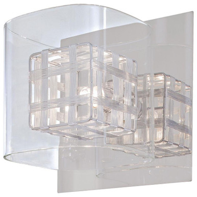 Jewel Box 1 Light Vanity Light by George Kovacs - P800-077