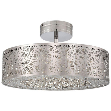 Hidden Gems 40W 1 LED 18.25 Inch Wide Semi Flush Mount by George Kovacs - P985-077-L