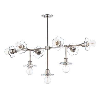 Alexa 9 Light Chandelier 19.5 Inches Tall and 23.25 Inches Wide by Mitzi - H357809-PN
