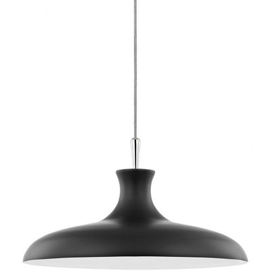 Cassidy 1 Light Pendant 11 Inches Tall and 21 Inches Wide by Mitzi - H421701L-PN/BK