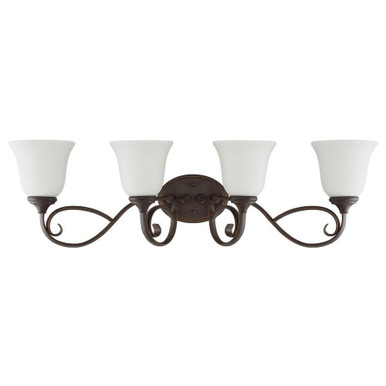 Barrett Place 4 Light Vanity Light by Craftmade - 24204-MB-WG