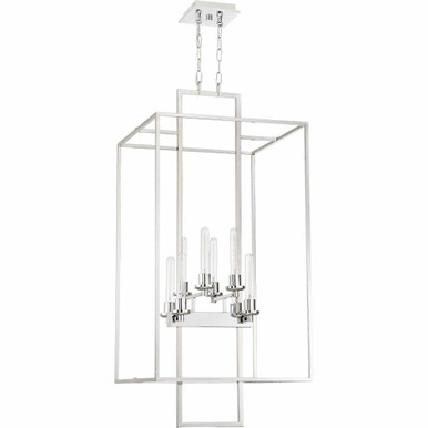 Cubic Eight Light 2 Tier Foyer 20.5 Inch W by 46.5 Inch H by Craftmade - 41538-CH