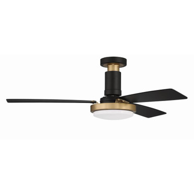 Manning 52 Inch 3 Blade Ceiling Fan with Light Kit by Craftmade - MNG52FBSB3