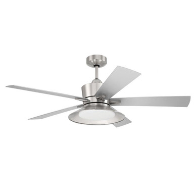 Topper 5 Blade Ceiling Fan with Light Kit 52 Inch Wide by Craftmade - TOP52-5