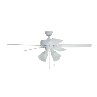 Twist N Click Ceiling Fan with Light Kit 52 inches wide by Craftmade - TCE52W5C4