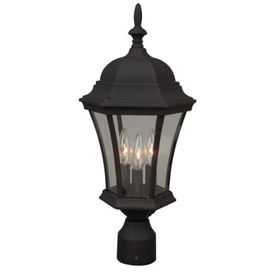 Three Light Outdoor Post Lantern 9.41 x 21 inches by Craftmade - Z345-TB