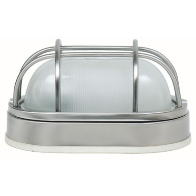 1 Light 12 Inch Wide Oval Outdoor Flush Mount by Craftmade - Z396-SS