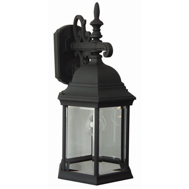 Cast Aluminum 1 Light Outdoor Wall Lantern 18.25 Inch Tall by Craftmade - Z694-TB
