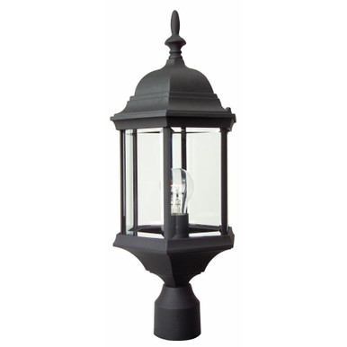 Cast Aluminum One Light Outdoor Post Lamp 9.5 x 21.5 inches by Craftmade - Z695-TB