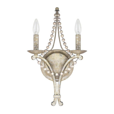 Adele 2 Light Candle Style Wall Sconce by Capital - 4442SQ-000