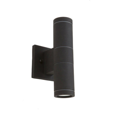 Nuevo 2 Light Outdoor Wall Mount 10 Inch Tall by Artcraft - AC8002BK