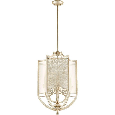 Bastille 4 Light Large Pendant 28 Inch Tall by Quorum - 6975-4-60