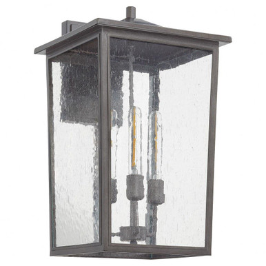 Riverside 3 Light Outdoor Wall Lantern 22 Inch Tall by Quorum - 722-13