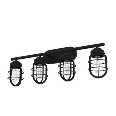 Starklake 4 Light Vanity Light 34 Inch Length by Hunter - 19846