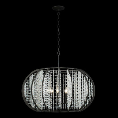 Caesar 8 Light 32 Inch Wide Semi Flush Mount by Varaluz - 367P08CB