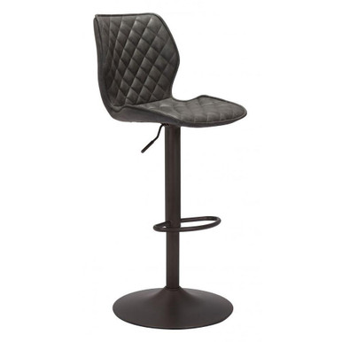 Seth Bar Chair Vintage Gray & Dark Bronze by Zuo Modern - 109044