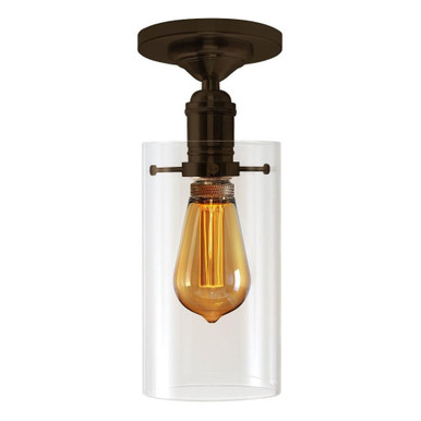 Penny Lane 3.5W 1 LED 4.25 Inch Wide Flush Mount by Stone - CL179CRBZST64AM
