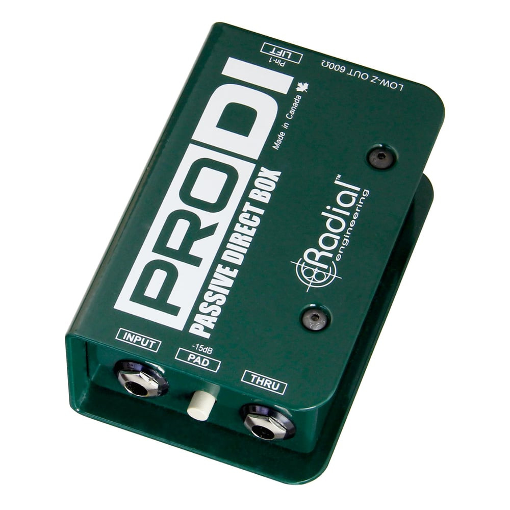 ProDI | Passive DI for high output acoustic, guitar bass