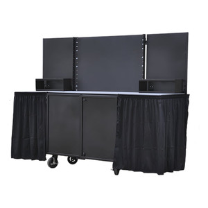 Coffee Cart with Extensions on and skirting