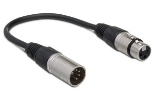 DMX Adapter, XLR5M to XLR3F, 6 in