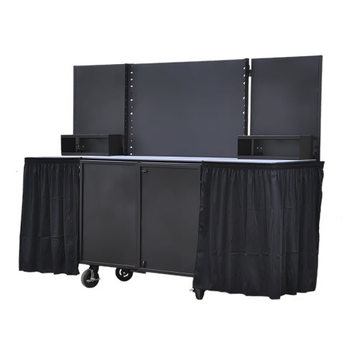 Coffee Cart with Extension Countertops