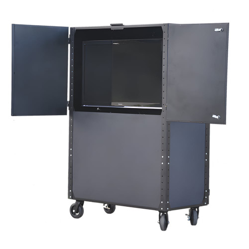 Enclosed TV Cart