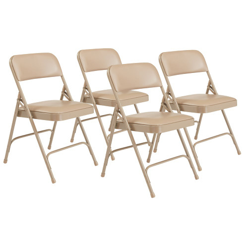 1200 Series Premium Vinyl Upholstered Folding Chair (4 Pack)