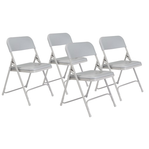 800 Series Premium Lightweight Plastic Folding Chair (4 Pack)