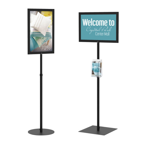 Perfex Pedestal Sign Frame - 11" x 17"